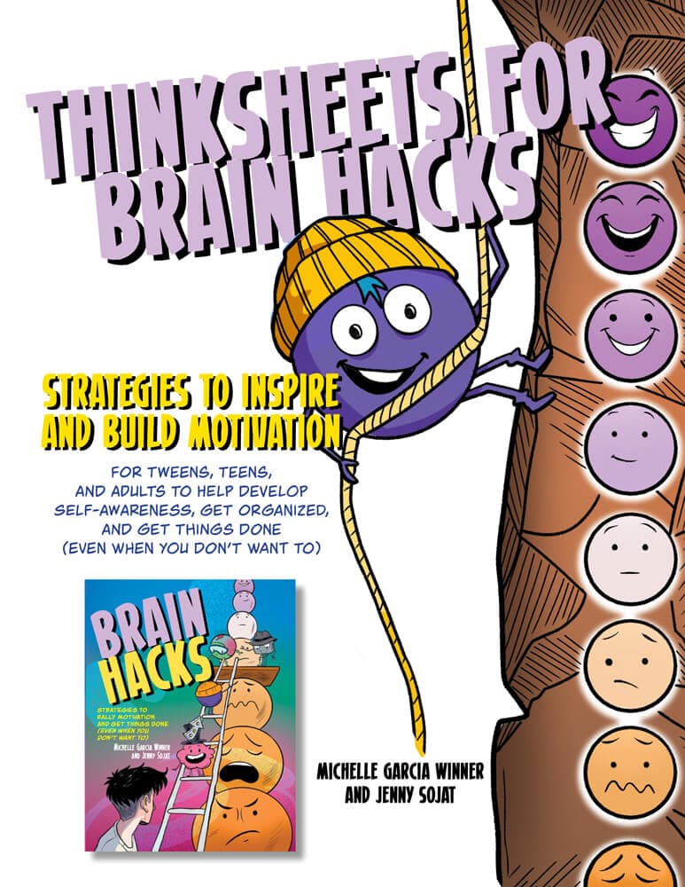 Brain Hacks Graphic Novel and Thinksheets Book Bundle – view image 3